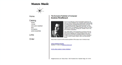 Desktop Screenshot of manzomusic.com